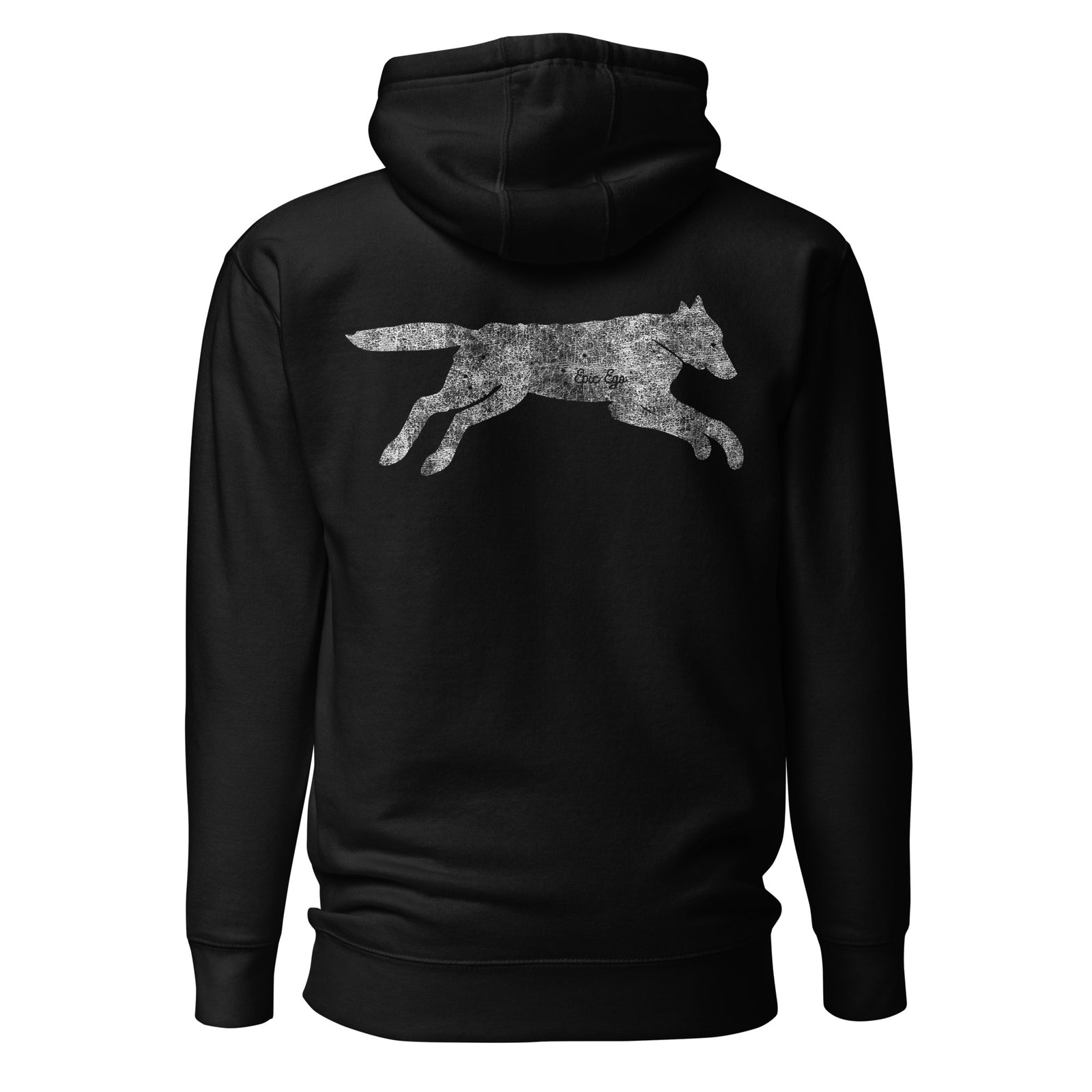 Running Wild Hoodie — Dark Tones — Black back view