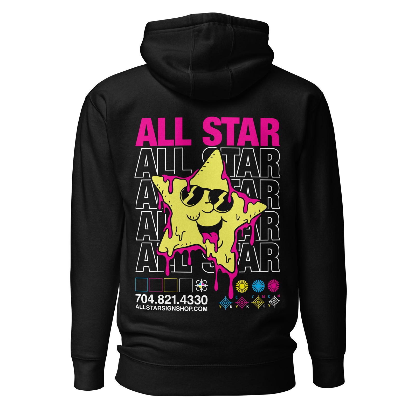 All Star Melt Hoodie — Black back view