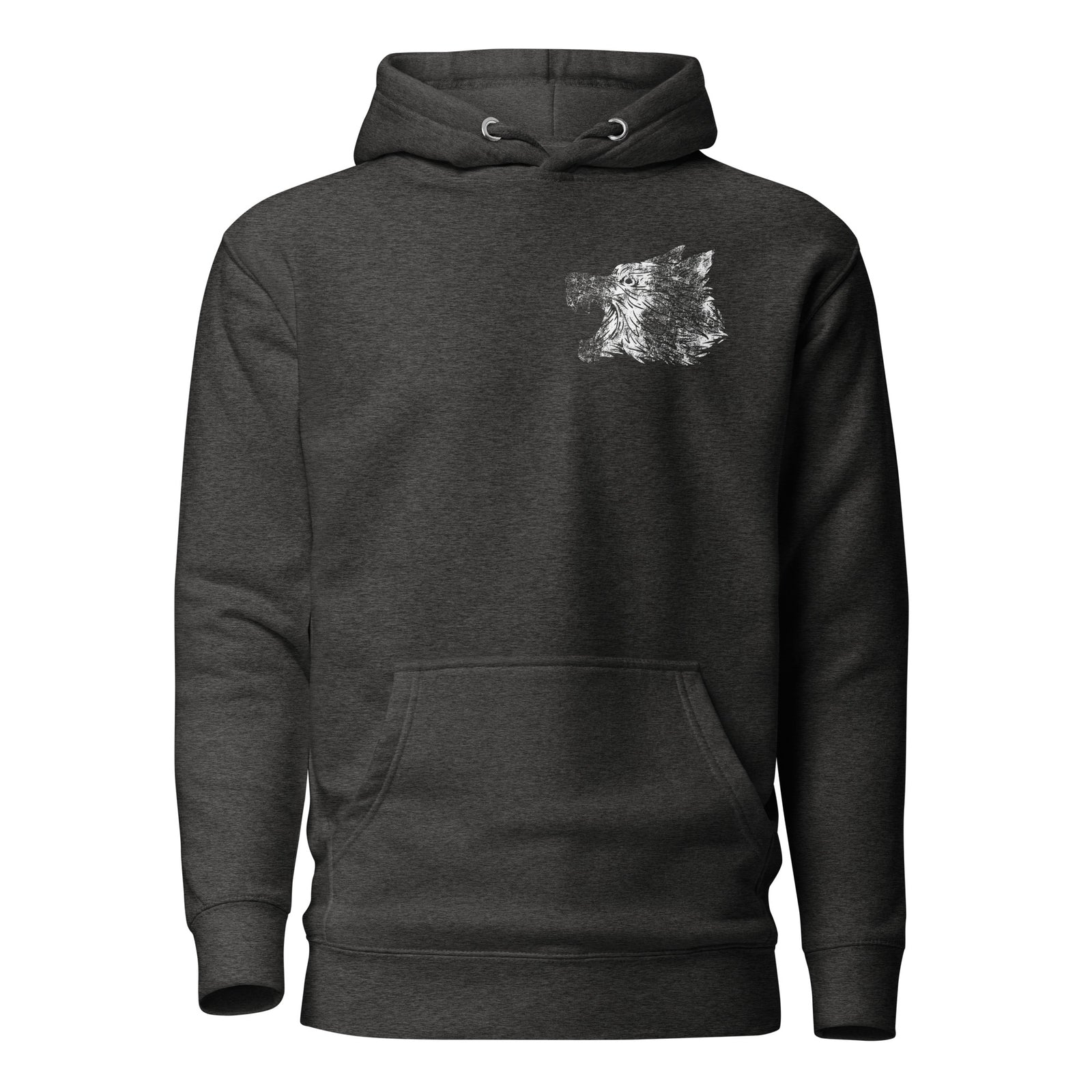 Yeah… She’s Cool Hoodie — Charcoal Heather front view