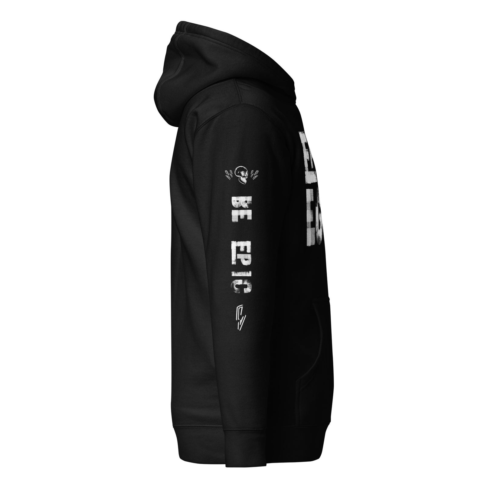 Epic Ego Paint Block Hoodie — Black right-side view