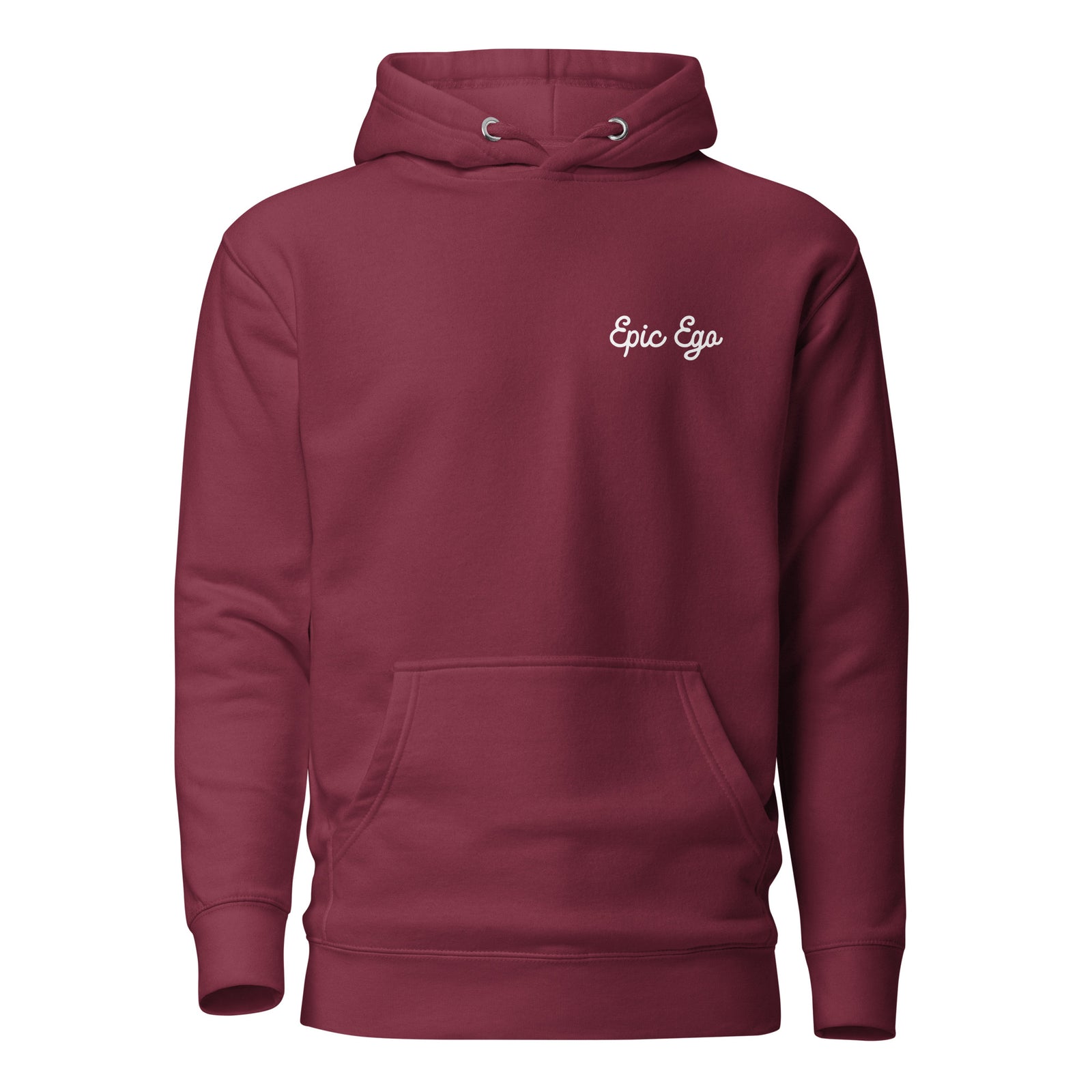 Running Wild Hoodie — Dark Tones — Maroon front view