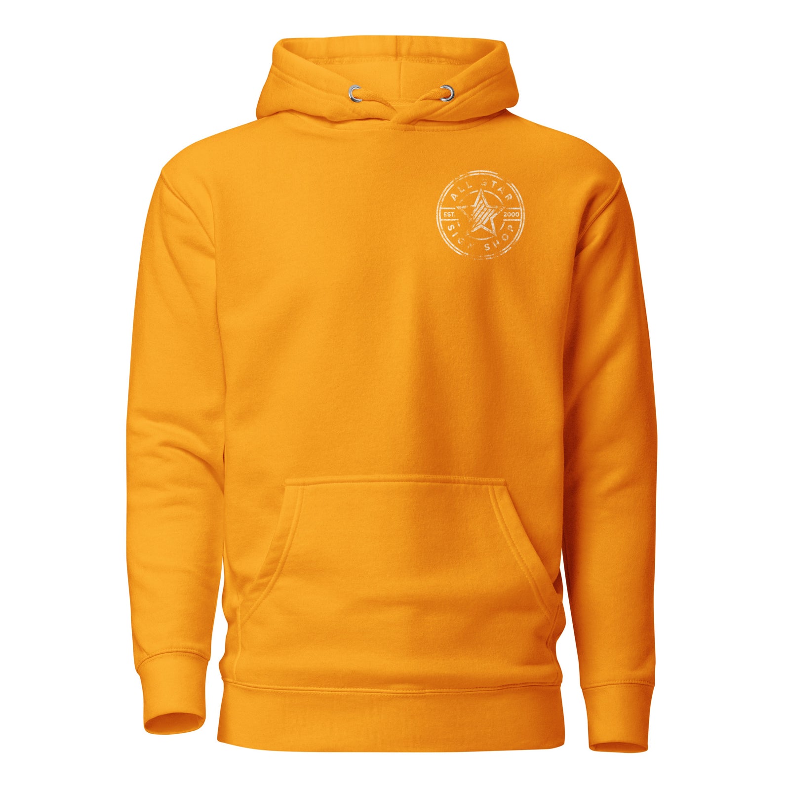 All Star Sign Shop Work Gear Hoodie — Gold Edition — Team Gold front view