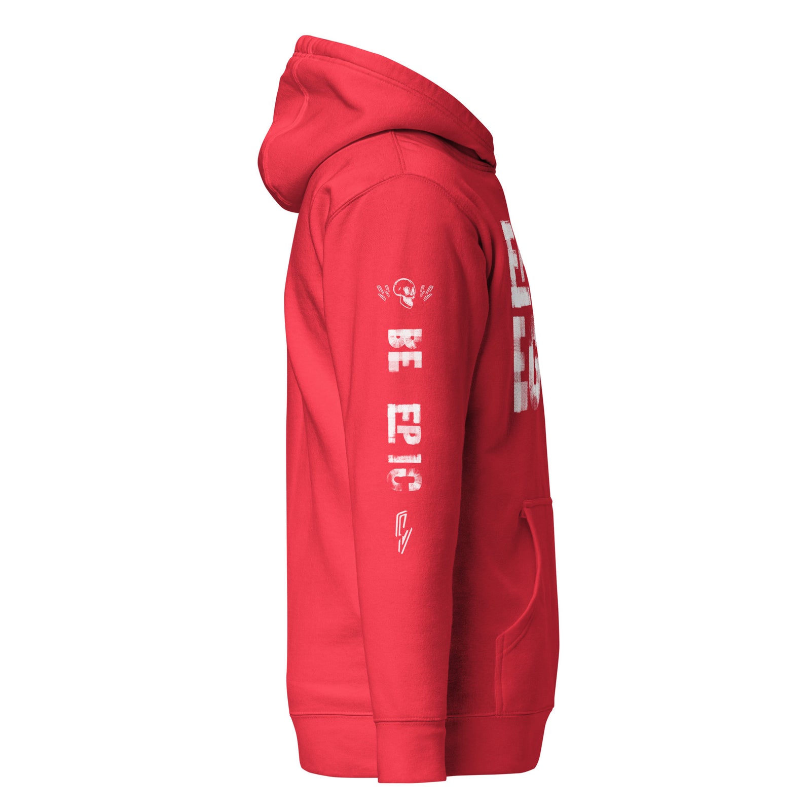 Epic Ego Paint Block Hoodie — Team Red right-side view