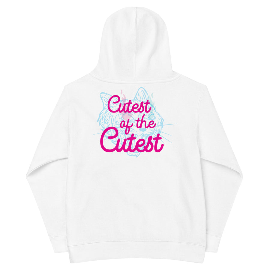 Cutest of the Cutest Kids Hoodie — White back view