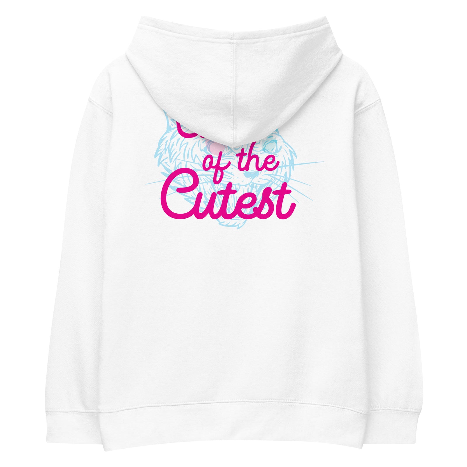 Cutest of the Cutest Kids Hoodie — White back view