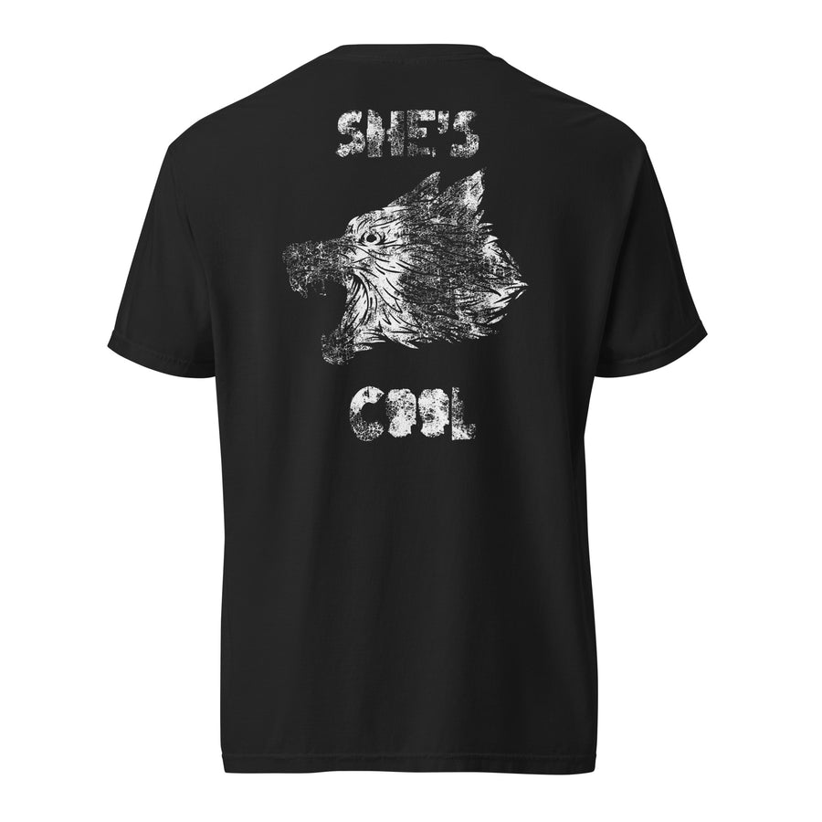 Yeah… She’s Cool Tee — Black back view