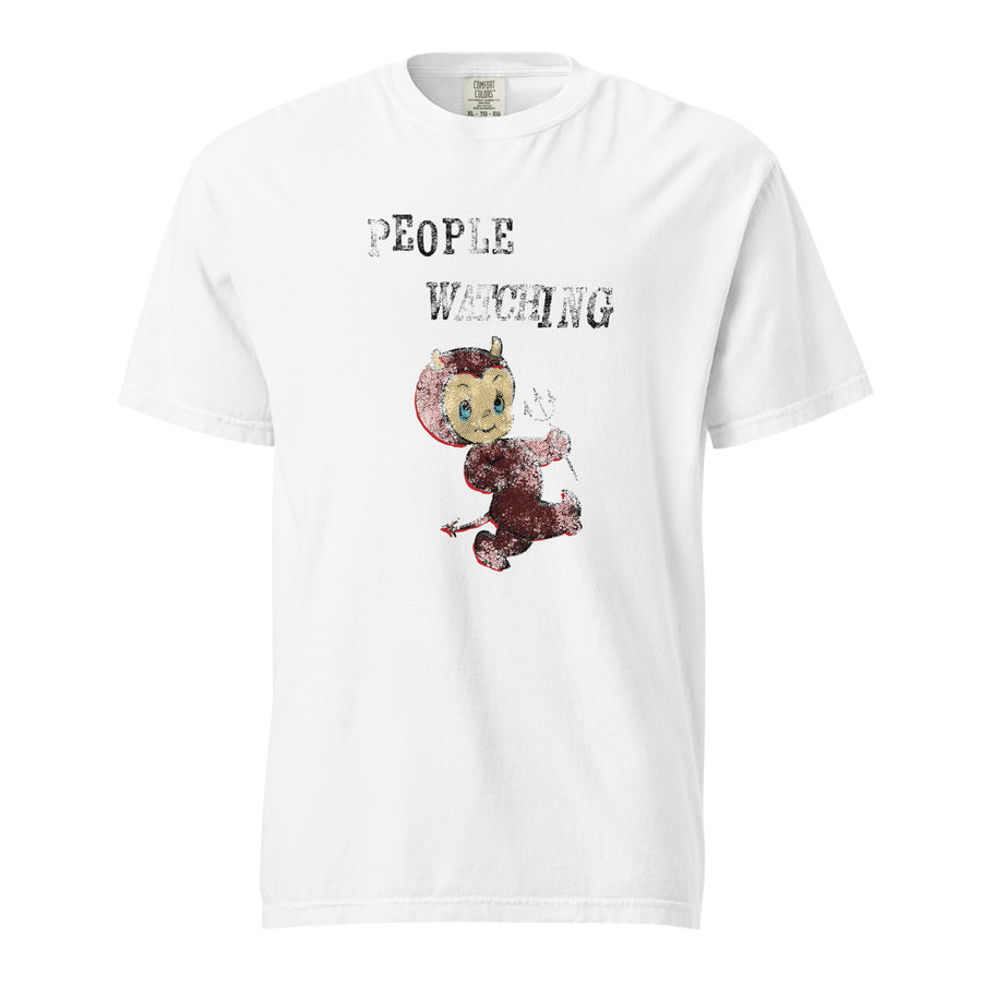 Little Guy Is Always Watching Tee — White front view